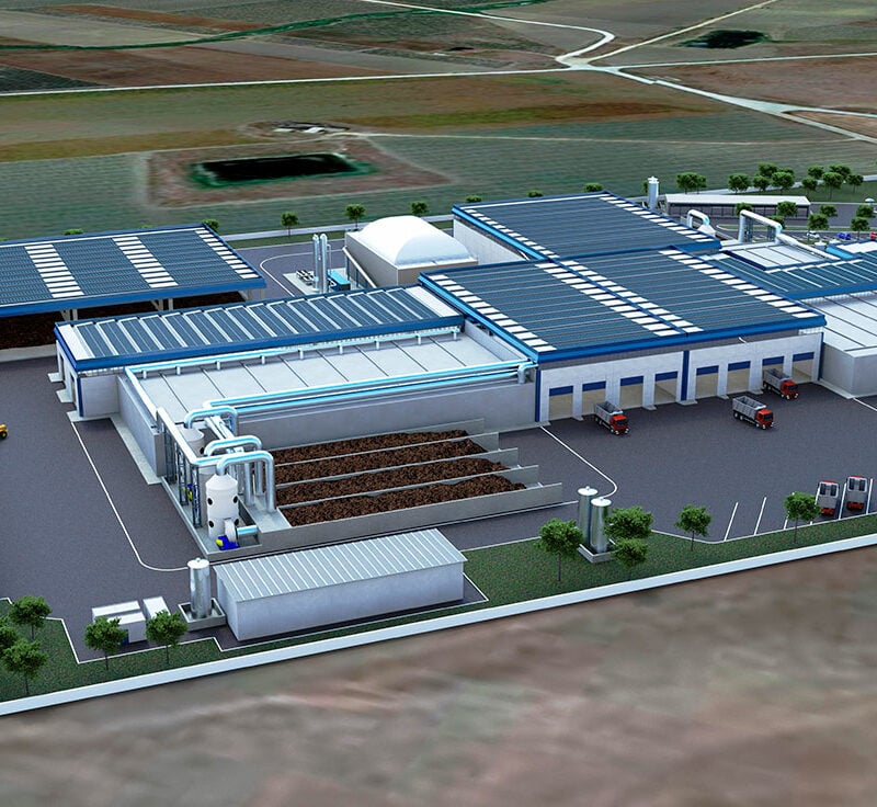 Impianto per il trattamento di FORSU e RUR in configurazione stand alone – Calatafimi