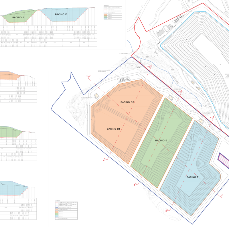 Discarica per rifiuti non pericolosi ampliamento: realizzazione bacini “D”, “E” ed “F”  – Lentini