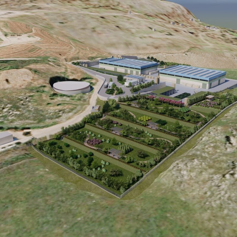 Realizzazione di un impianto di selezione e valorizzazione rifiuti da raccolta differenziata (plastica/metalli e carta/cartone) – Bellolampo